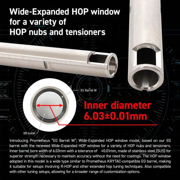 Prometheus 6.03mm Stainless Steel EG Inner Barrel W - 363mm