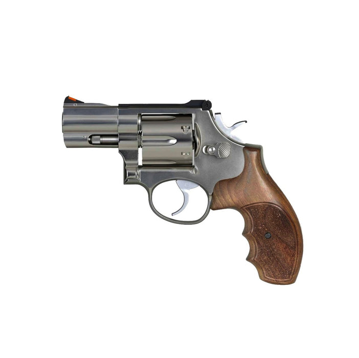 ARES 2" S&W 686 CO2 Revolver - Silver & Wooden Grip