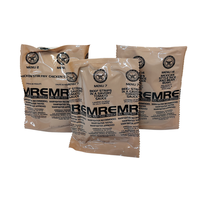 Genuine U.S. Military Surplus MREs (Meal Ready-to-Eat)