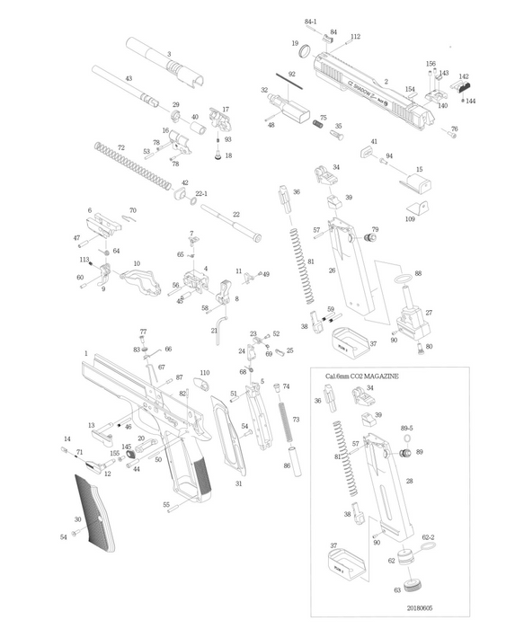ASG CZ Shadow 2 Branded Aluminium Grip Set - Blue