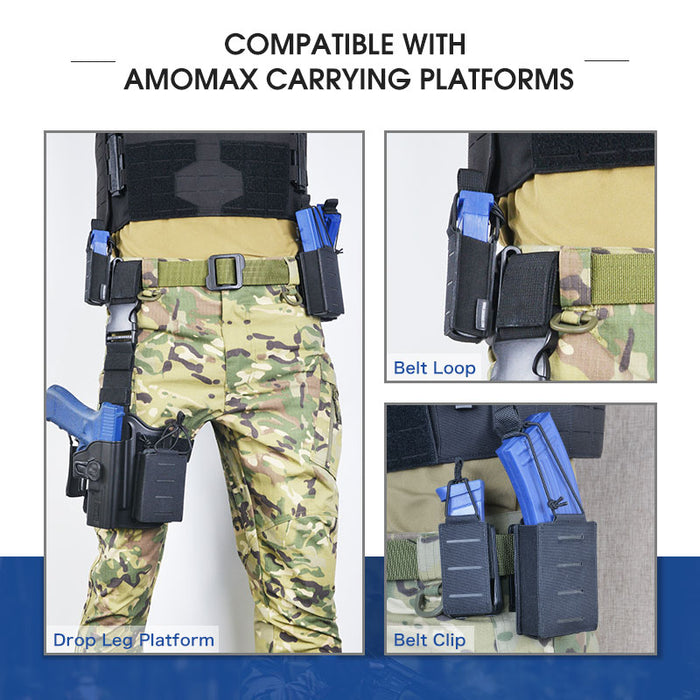 Amomax Fabric Rifle Magazine Pouch - Black