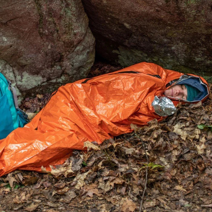 SOL Emergency Bivvy with Rescue Whistle - Orange