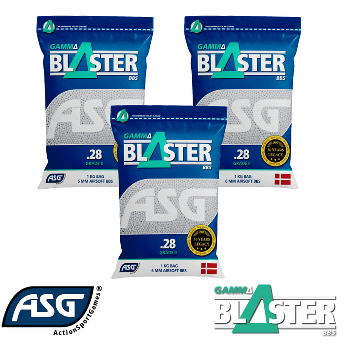 3 Bags of Gamma Blaster 0.28g BBs - 10800 BBs - Save €5.98