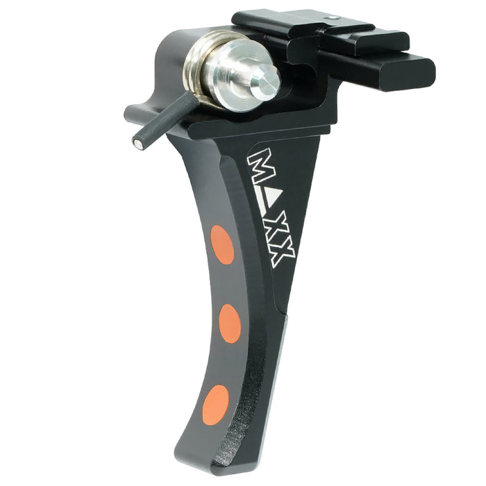 Maxx CNC Aluminum Advanced Speed Trigger (Style D) Black - ASG EVO 3
