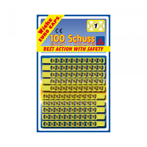 Single Shot Caps for Cap Guns - 100 Shots