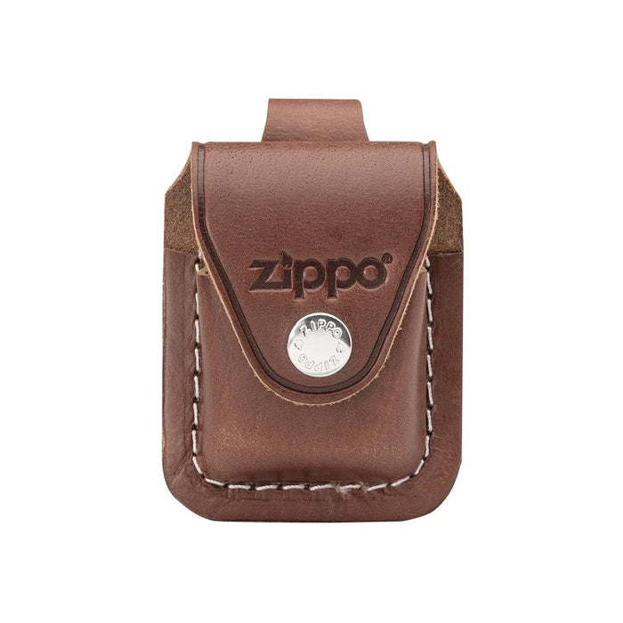 Zippo Lighter Pouch - Brown Leather