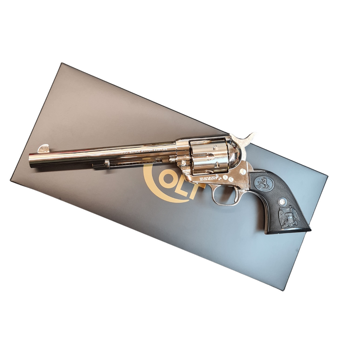 Tanaka SAA .45  7.5" Gas Revolver - Nickel Finish