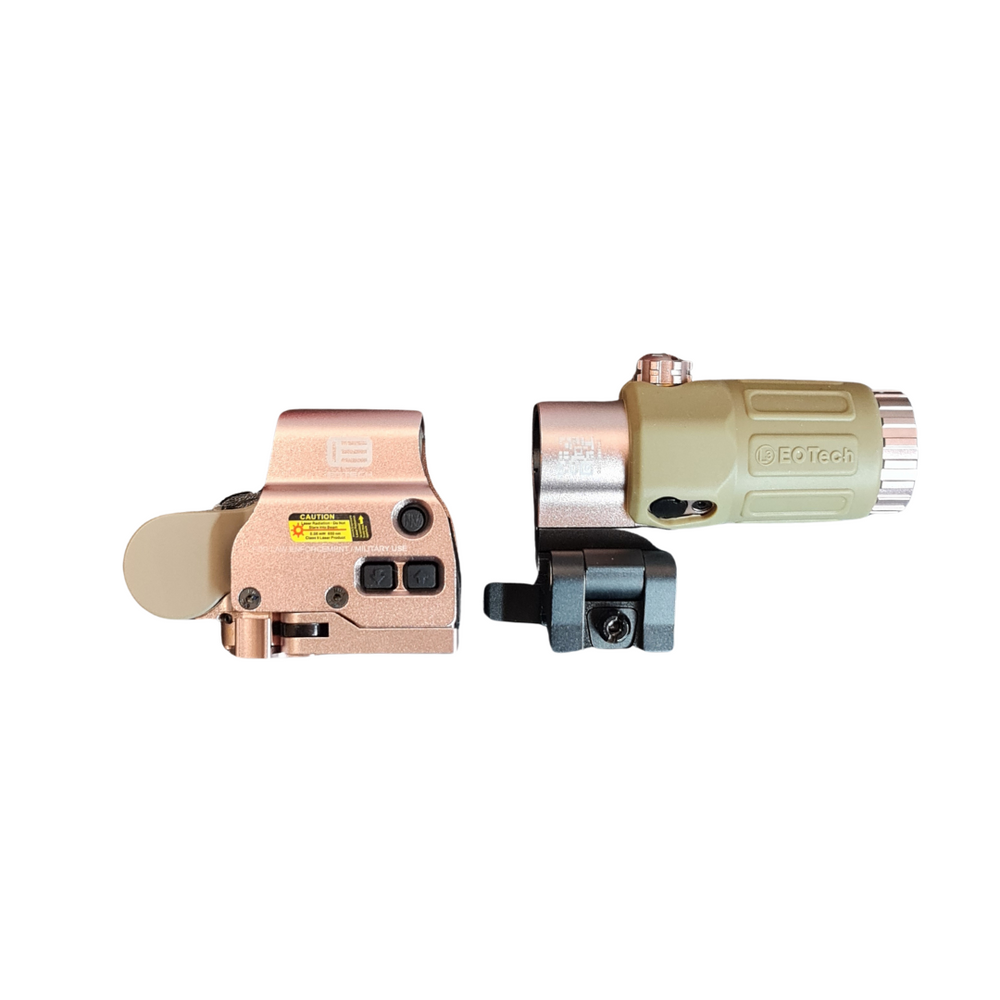 Aim-O Holographic Hybrid Sight EXPS with G33 Magnifier - FDE/Rose Gold