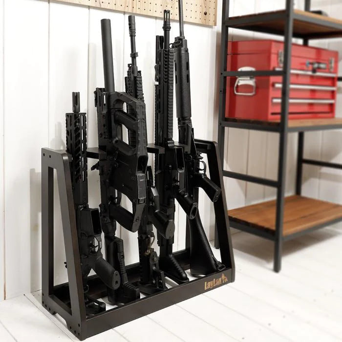 Laylax Wood Gun Rack 600-480DB - Black (Satellite)