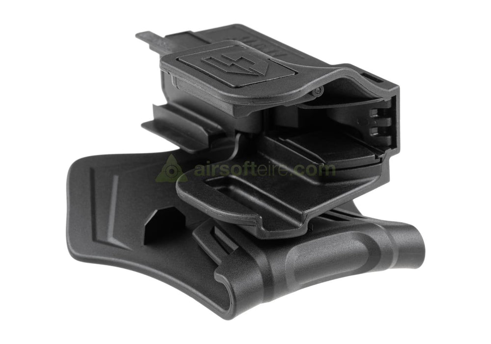Amomax Q.R. Universal Paddle Holster for Rail Pistols - Black