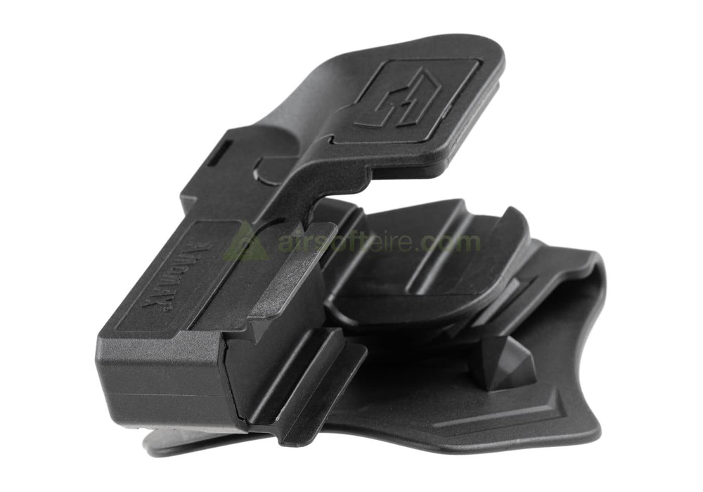 Amomax Q.R. Universal Paddle Holster for Rail Pistols - Black