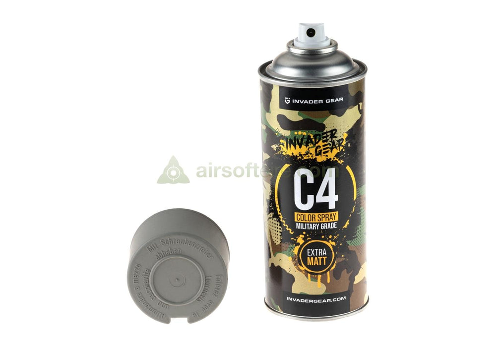 Invader Gear C4 Mil Grade Color Spray RAL 7030 - Stone Grey