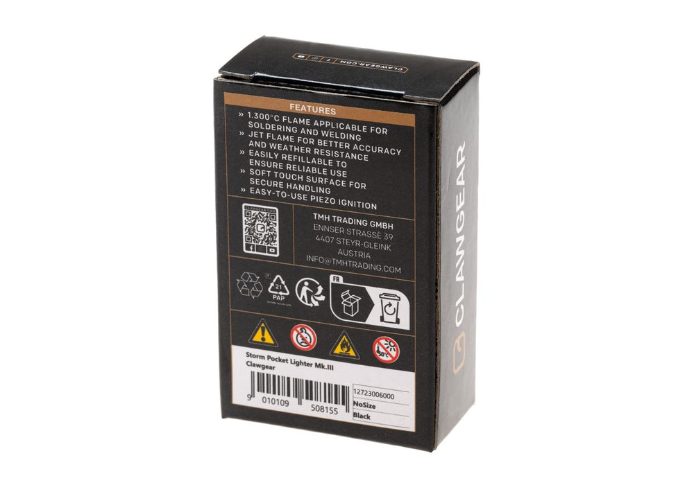 ClawGear Storm Pocket Lighter MK.III - Black