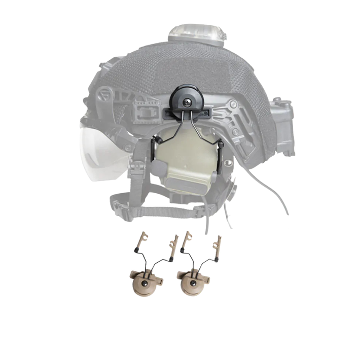 FMA EX 3.0 TW Helmet Rail Adapter Set - Tan