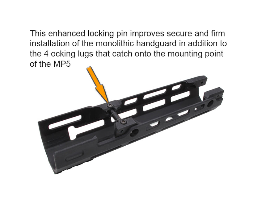 Wii Tech Monolithic Handguard Extended - Tokyo Marui MP5 Recoil Shock