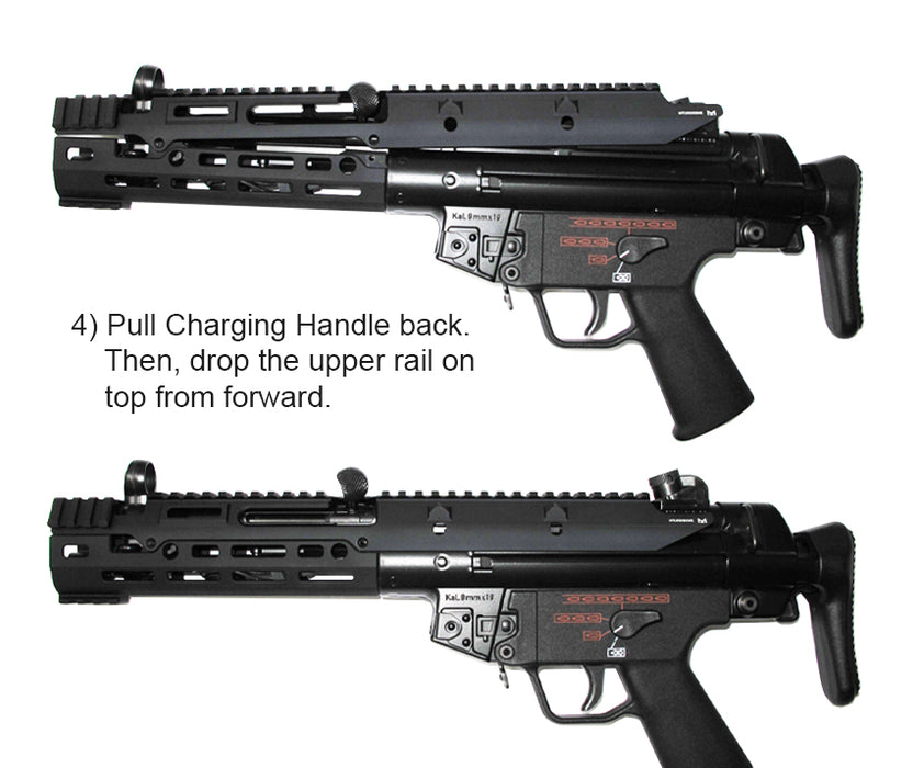 Wii Tech Monolithic Handguard Extended - Tokyo Marui MP5 Recoil Shock