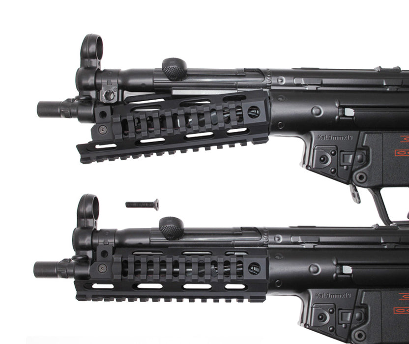 Wii Tech CNC Aluminium Tri Rail Handguard - MP5 Recoil Shock (Tokyo Marui)