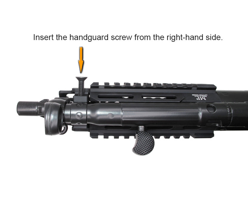 Wii Tech CNC Aluminium Tri Rail Handguard - MP5 Recoil Shock (Tokyo Marui)