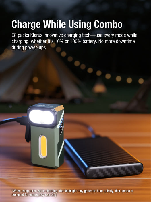 Klarus E8 EDC Flashlight - 1000LM - OD