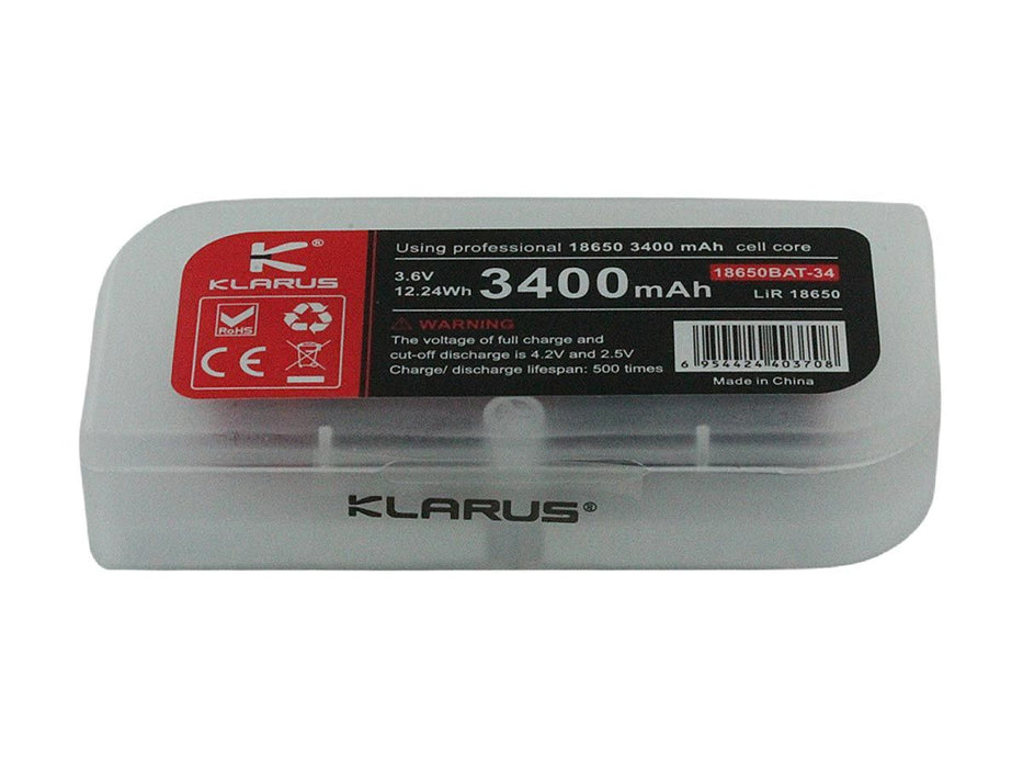 Klarus 18650 BAT-34 Rechargeable Battery -  3400mAh