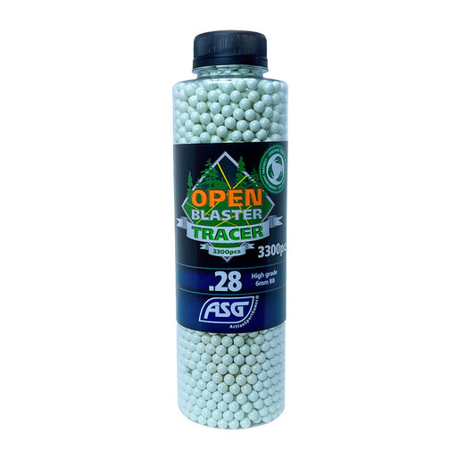 Open Blaster Tracer 0.28g 3300 BBs In Bottle - Green