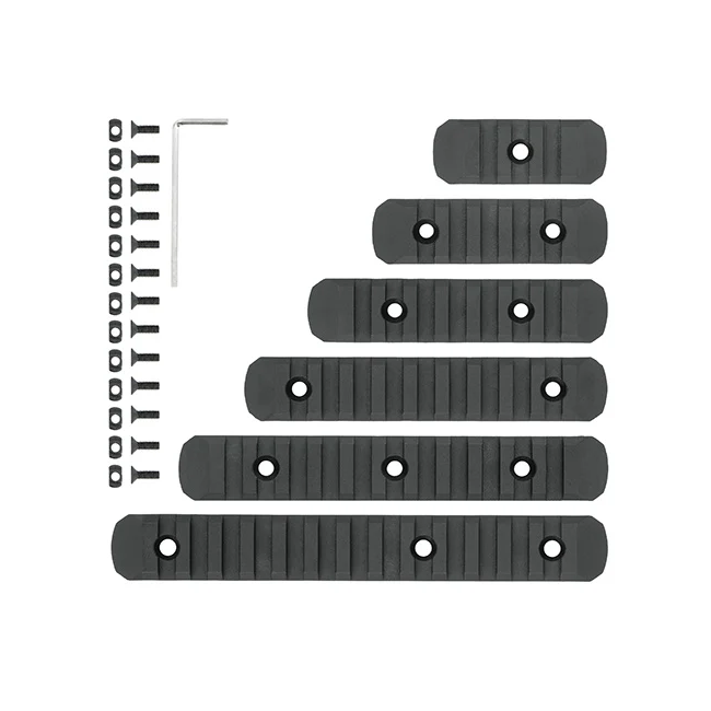 WADSN Keymod & M-Lok Rail 6 Piece Set - Black