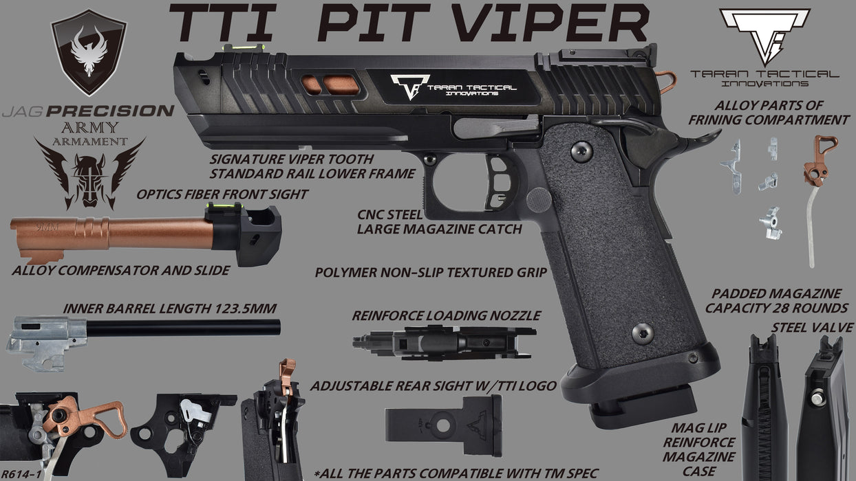 Army Armament Taran Tactical Pit Viper GBB Pistol