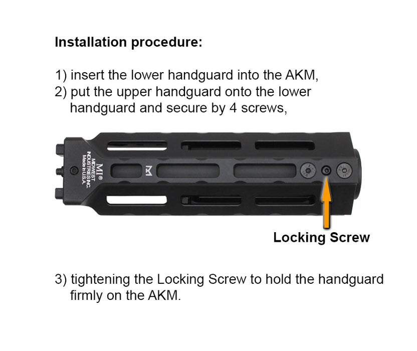 Wii Tech 6" Alpha Aluminium Handguard for AKM GBBR