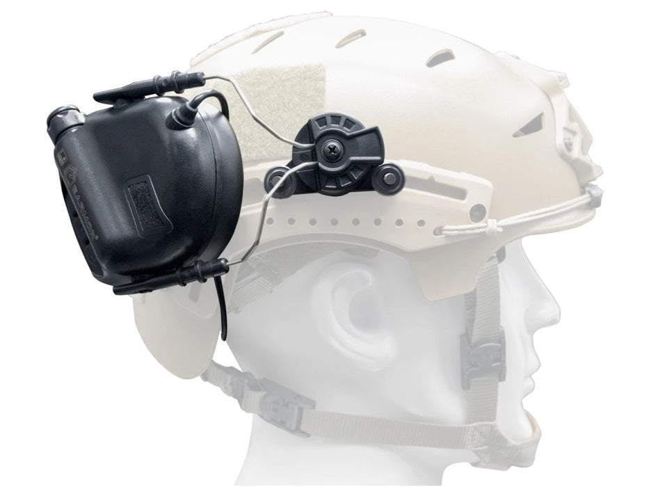 Earmor M12 Exfil Helmet Rail Adapter Set - Black