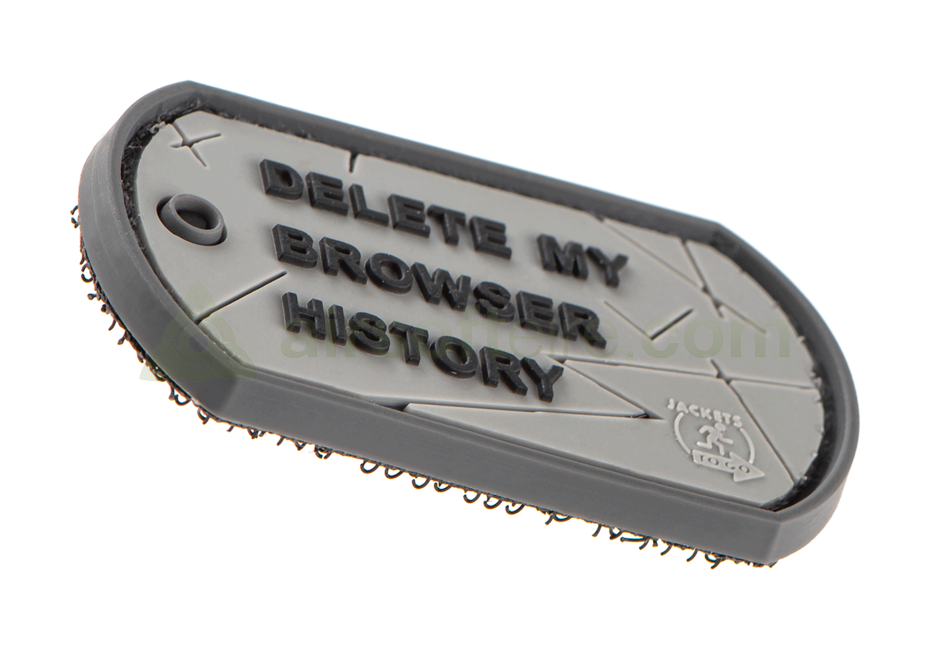 3D Rubber Browser History Dog Tag Velcro Patch