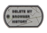 3D Rubber Browser History Dog Tag Velcro Patch