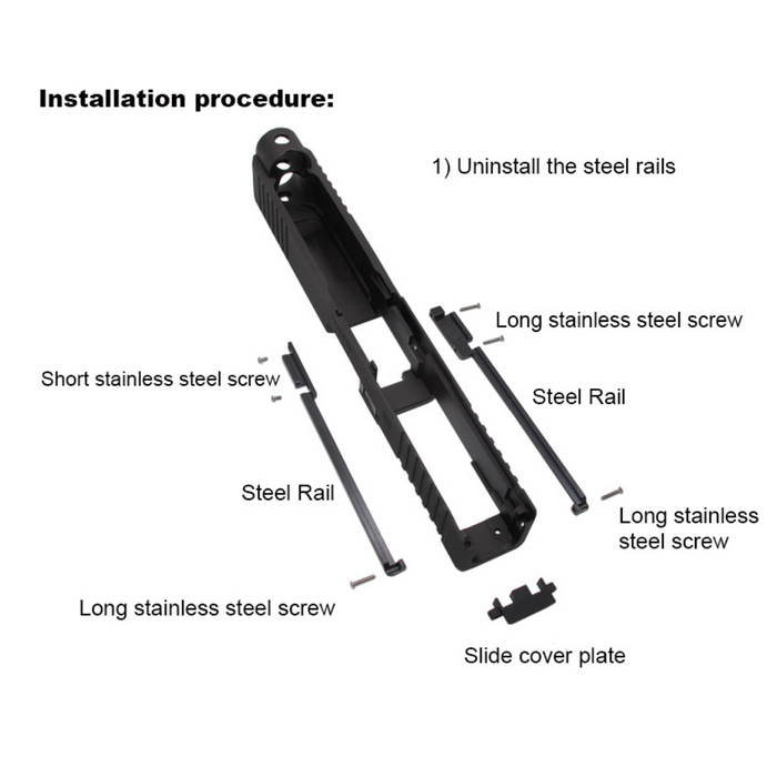 Wii Tech MOS GEN 5 (TM) CNC 6061 Aluminium Slide, Steel Rail & Tactical Barrel