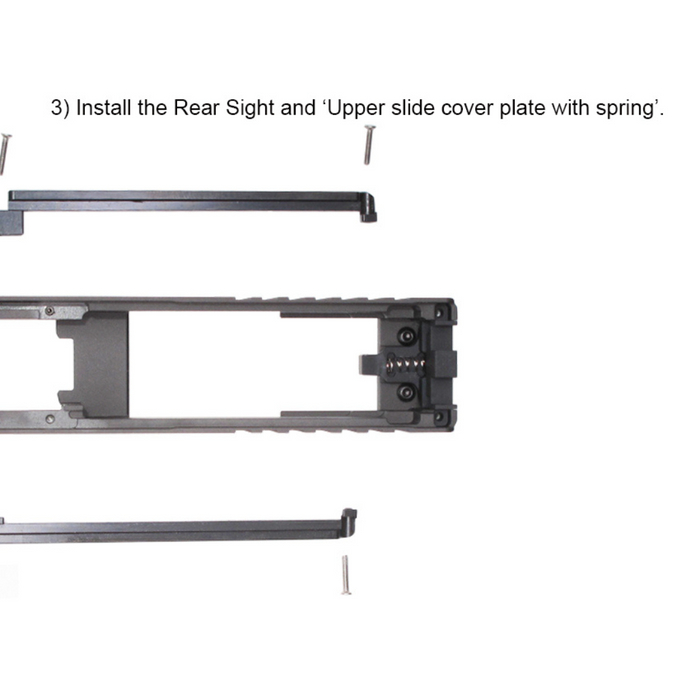 Wii Tech MOS GEN 5 (TM) CNC 6061 Aluminium Slide, Steel Rail & Tactical Barrel