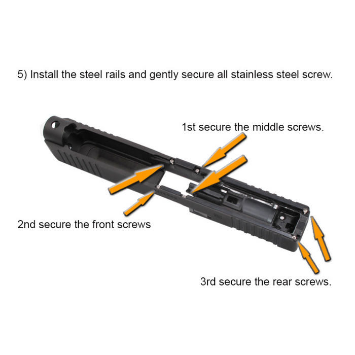 Wii Tech MOS GEN 5 (TM) CNC 6061 Aluminium Slide, Steel Rail & Tactical Barrel