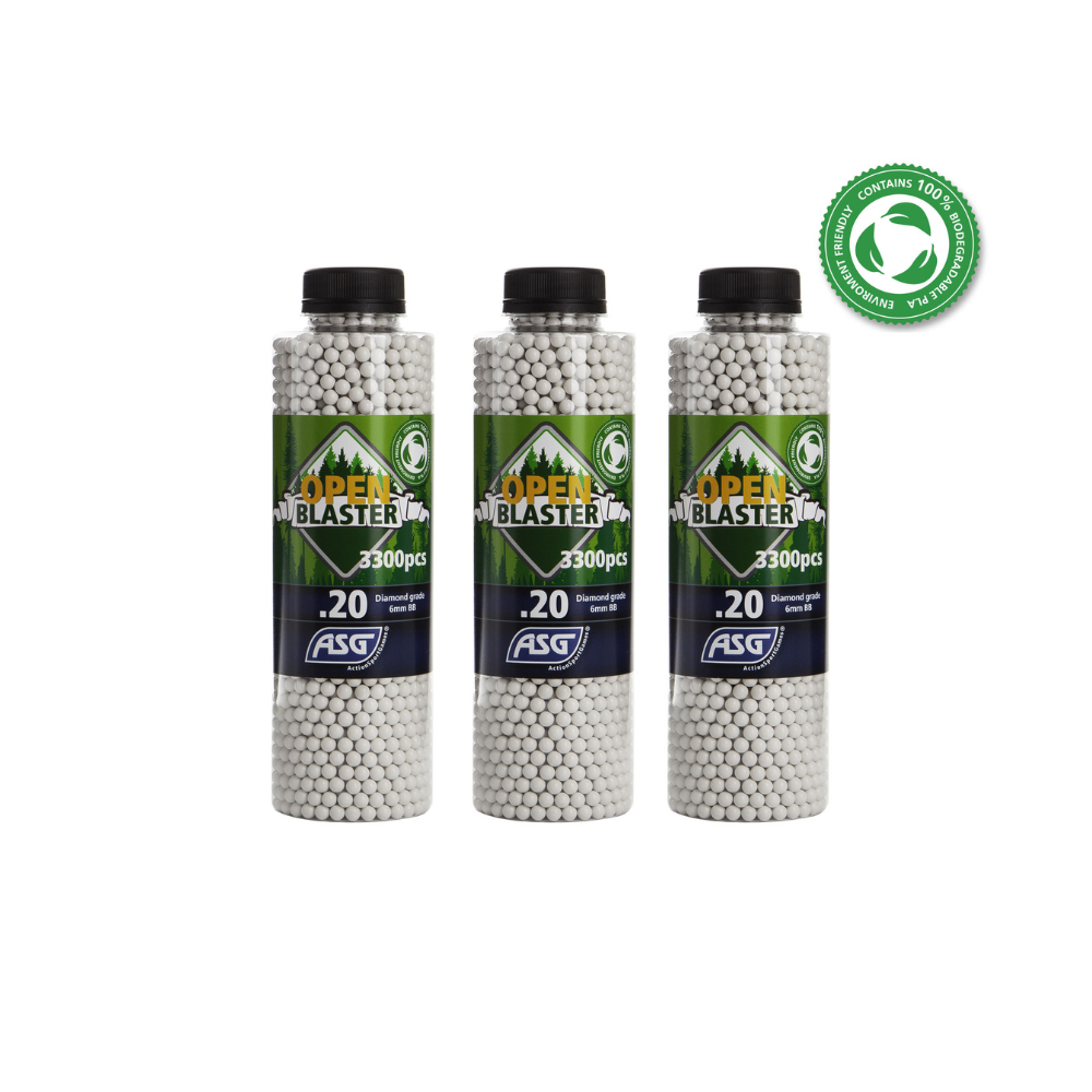 3 Bottles of Open BIO 0.20g BBs - 9900 BBs - Save €4.48!