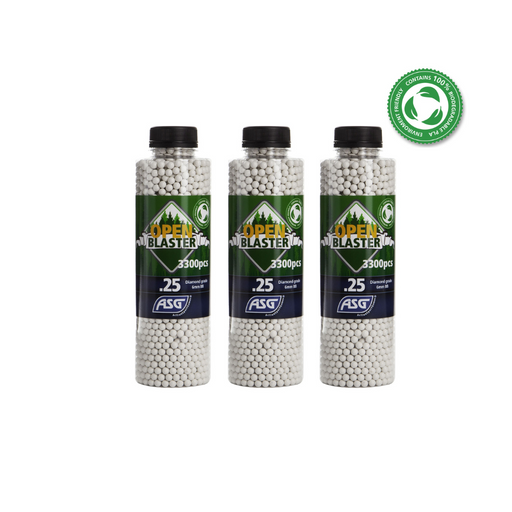 3 Bottles of Open BIO 0.25g BBs - 9900 BBs - Save €5.48!