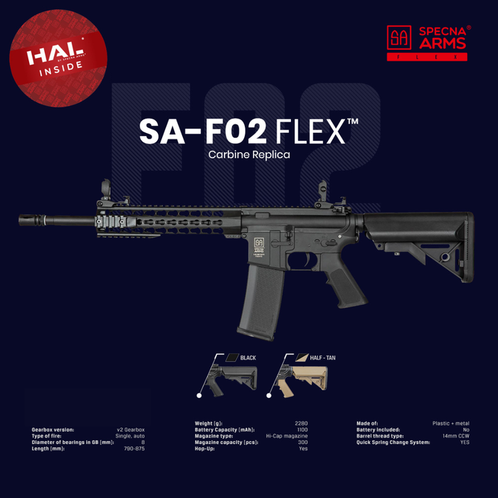 Specna Arms SA-F02 Gen 2 with HAL ETU - Black