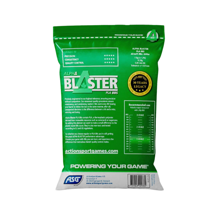 ASG Alpha Blaster Bio 0.20g BB - 1kg Bag (5000 BBs)