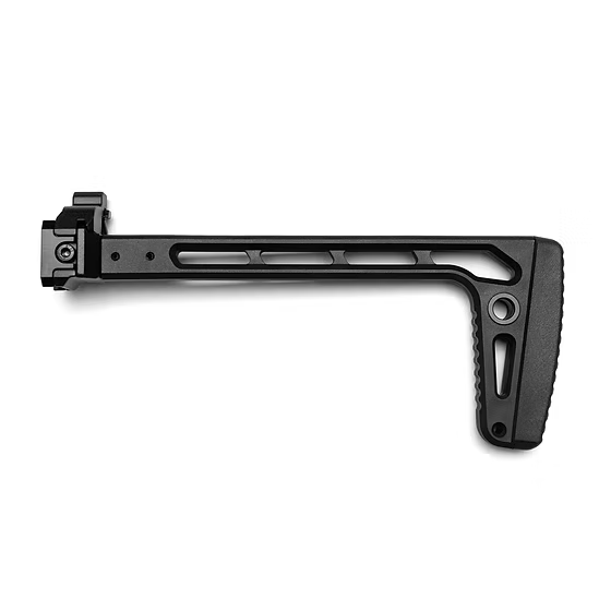 PTS Railed Folding Stock with Scorpion EVO Stock Adapter - Black