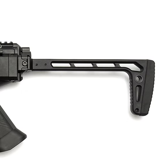 PTS Railed Folding Stock with Scorpion EVO Stock Adapter - Black