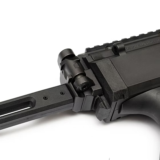 PTS Railed Folding Stock with Scorpion EVO Stock Adapter - Black