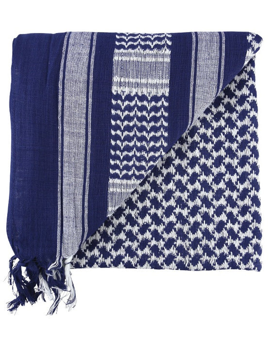 KombatUK Shemagh Arab Scrim Scarf (Blue & White)