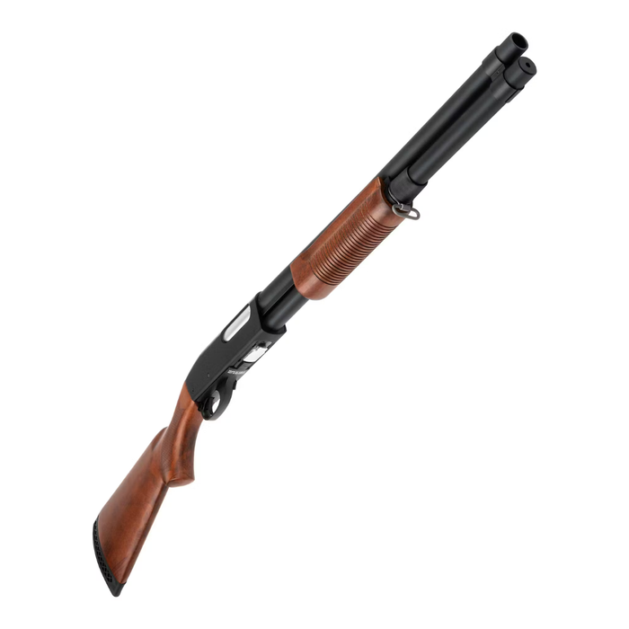 S&T M870 Spring Shotgun Long - Metal & Real Wood