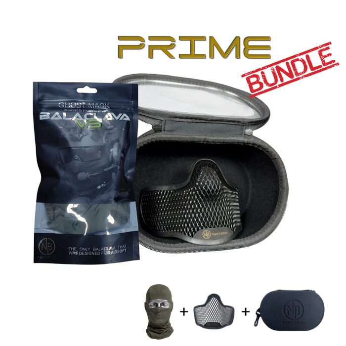 NB Tactical 3 in 1 Bundle - Balaclava + Ghost Mask + Case
