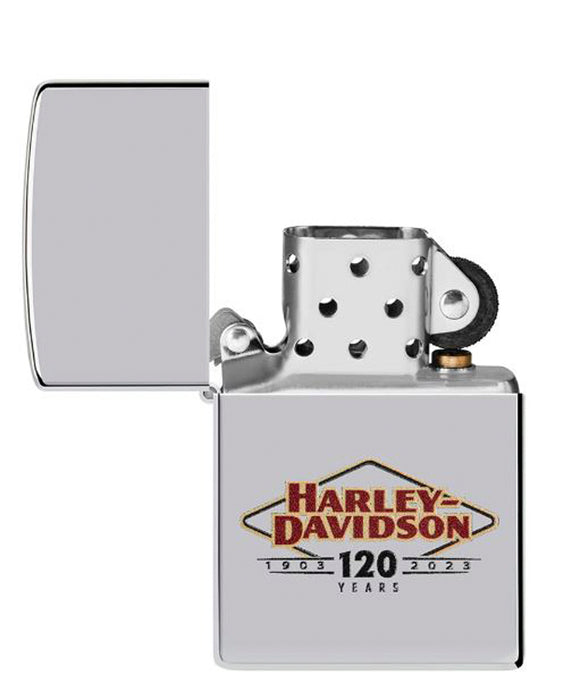 Zippo Harley Davidson 120th High Polish Chrome