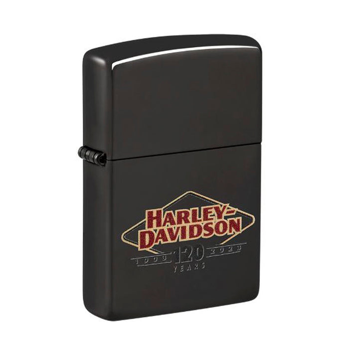 Zippo Harley Davidson 120th High Polish Black