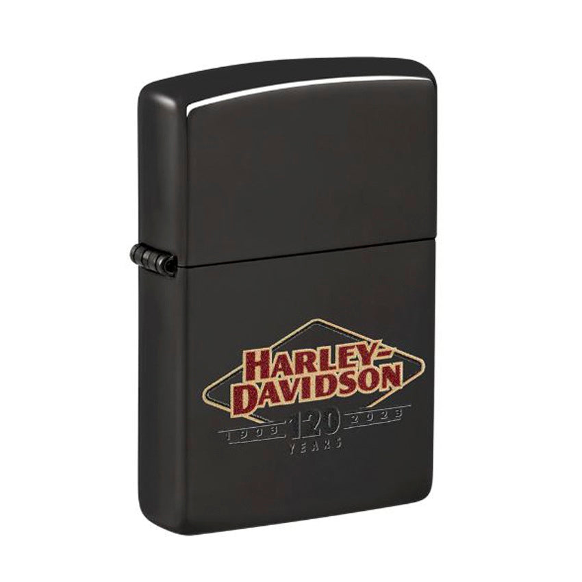 Zippo Harley Davidson 120th High Polish Black