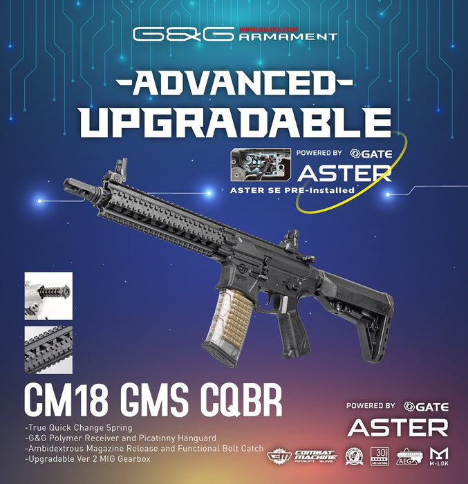 G&G CM18 GMS CQBR - Black