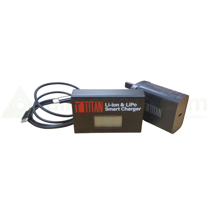 Titan V2 USB-C Digital Smart Charger for Li-Po/Li-Ion Batteries - UK Plug