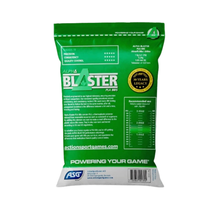 ASG Alpha Blaster Bio 0.28g BB - 1kg Bag (3600 BBs)
